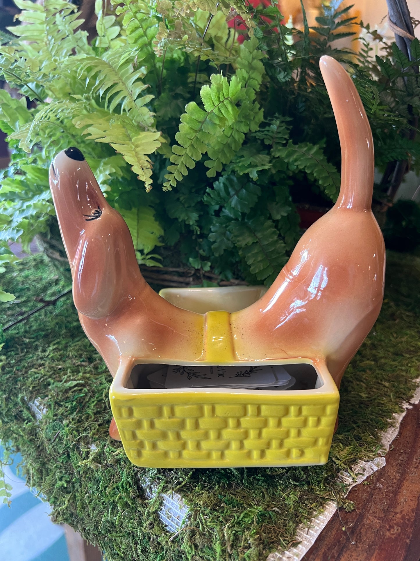 Vintage Dachshund Planter
