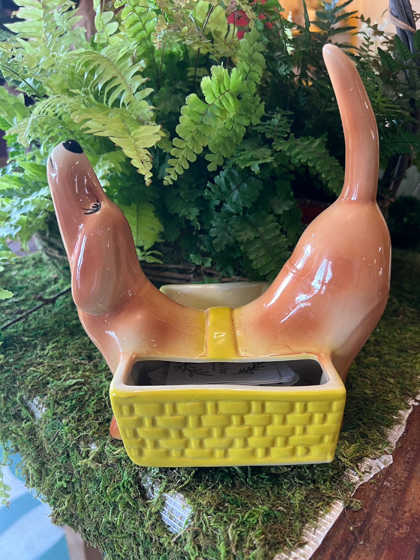 Vintage Dachshund Planter